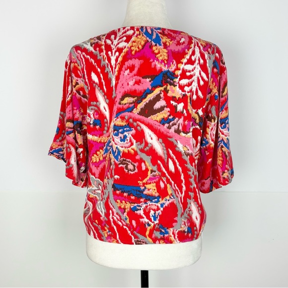 Haver & Blair red tie-front blouse - Picture 4 of 6